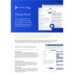 Smarter Drafter Clause Bank